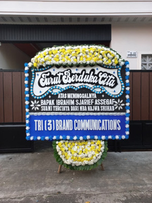 Papan Bunga Duka di Rajabasa Nunyai